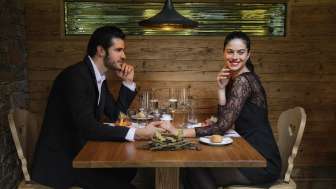 Restaurant with guests